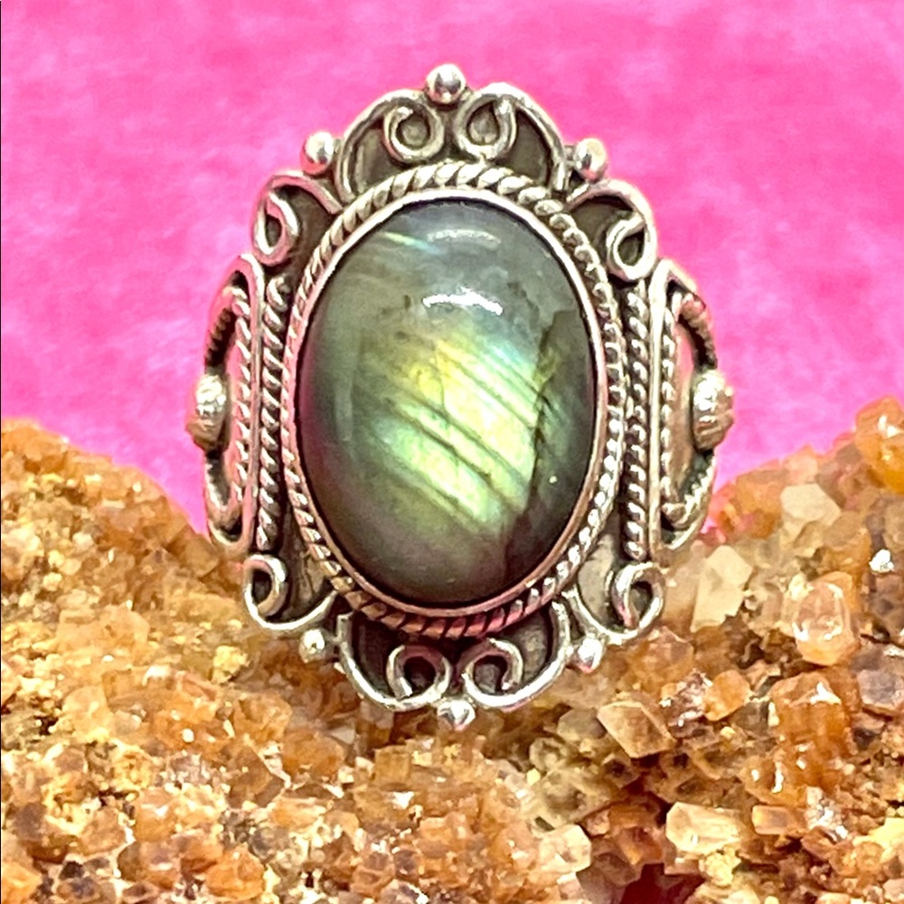 Sterling Labradorite Ring